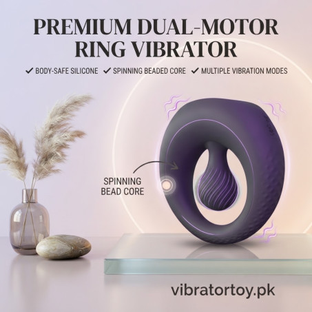 Vibrating Cock Ring with 360° Adjustable Bead In Pakistan