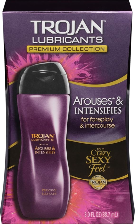 TROJAN Lubricants Arouses and Intensifies, Personal Lubricant, Silicone Personal Lube, 3 fl oz