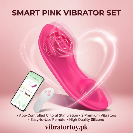 Adult Sex Toys for Women & Couples, Wearable Panty Vibrator Rose Sex Toy In Pakistan