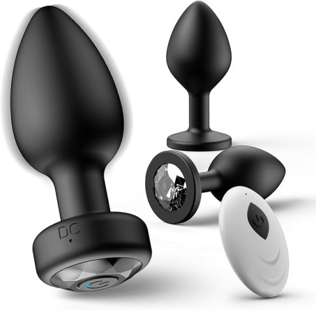 oreyurt Anal Plug Sex Toys Vibrator – Silicone Butt Plugs Training Kit with Remote Control