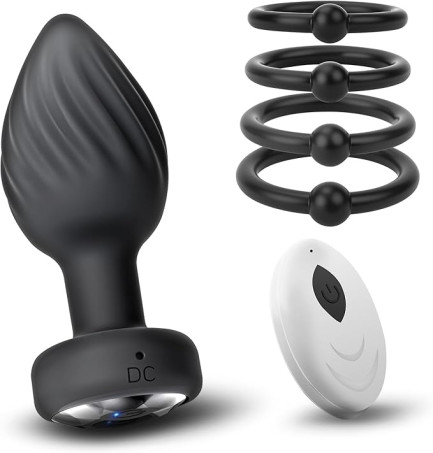 Silicone Anal Toys Vibrator Durability Set, 10 Vibration 