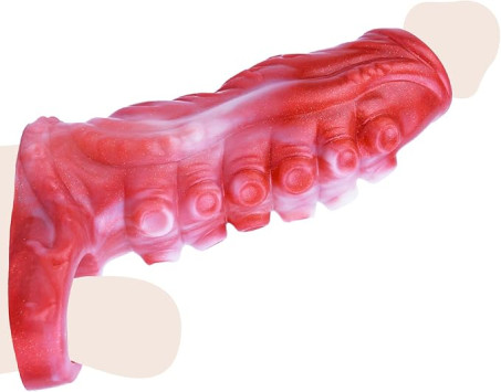 Textured Tentacle Monster Silicone Penis Extender Sleeve