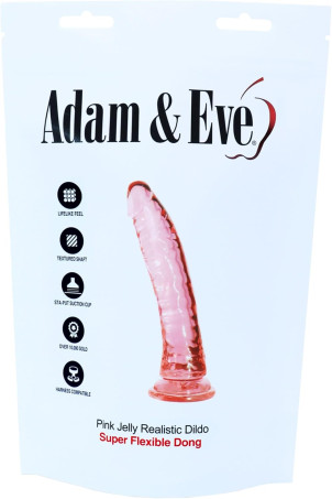 Adam & Eve Pink Jelly Realistic Dildo