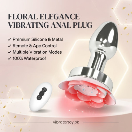 Rose Anal Plug Sex Toys Vibrator Metal Adult Toy In Pakistan
