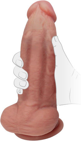 7-Inch Bendable Realistic Silicone Dildo with Suction Base