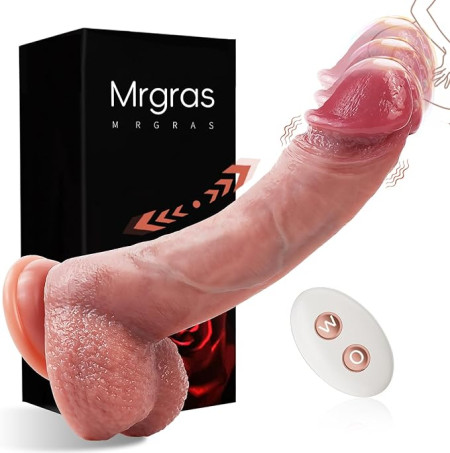 Remote Control Thrusting Silicone Vibrator