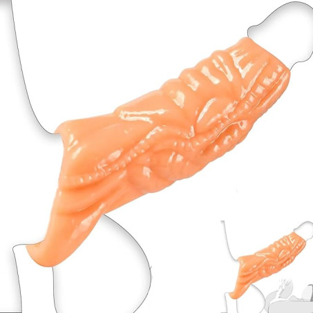 Textured Multi-Style Silicone Monster Penis Sleeve Set