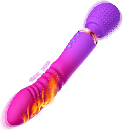 Thrusting G Spot Wand Vibrator with Heating In Pakistan