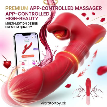 Toendi Thrusting Vibrator Sex Toys, Dildos Adult Toys G Spot Vibrator with Sliding Ring 7 Thrust Dildo In Pakistan