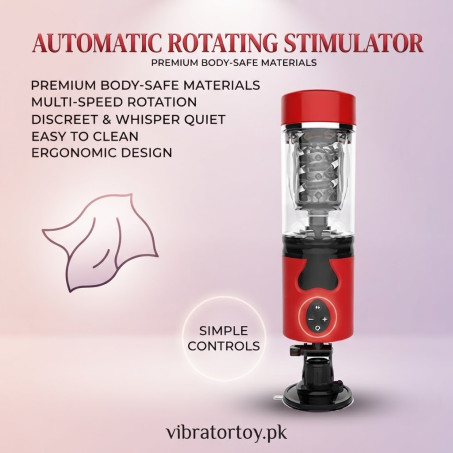 Rotating Telescopic Masturbator In Pakistan – Hands-Free Realistic Male Pleasure Toy