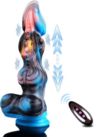 Monster Wolf Multi-Function Knotted Thrusting and Heating Dildo