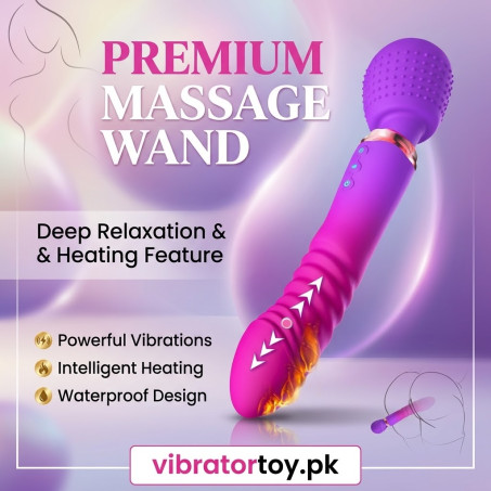 Thrusting Dildo G Spot Vibrator Wand Massager for Women & Couples In Pakistan