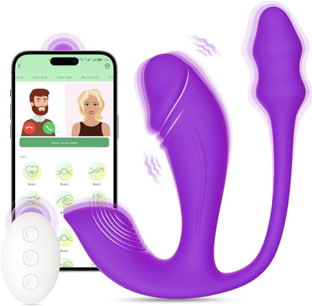 Sex Toys - Vibrator Dildo and Anal Plug 3 in 1