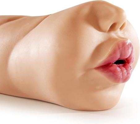 Realistic Oral Simulation Male Masturbator – TPE Suction Mouth Stroker