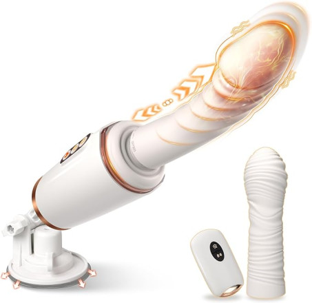 UTIMI Thrusting Dildo Sex Machine - 14 Thrusting and Vibration Modes 