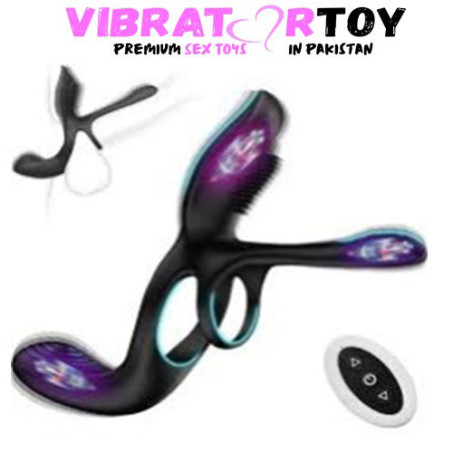 KUSHOR 3 in 1 Vibrating Cock Ring Vibrator In Pakistan