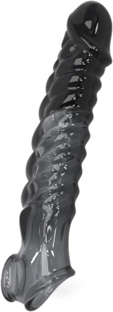 Extra-Large TPE Solid Tip Penis Extender Sleeve and Ring