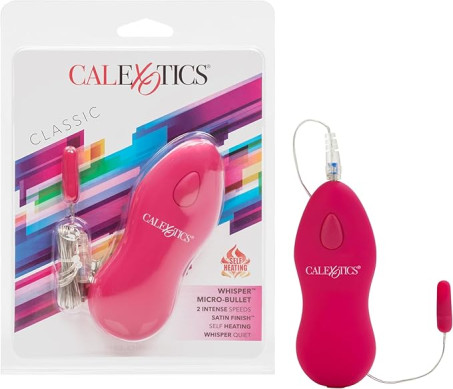 CalExotics Whisper Micro Bullet – Self Heating Wired Pocket Bullet Vibrator