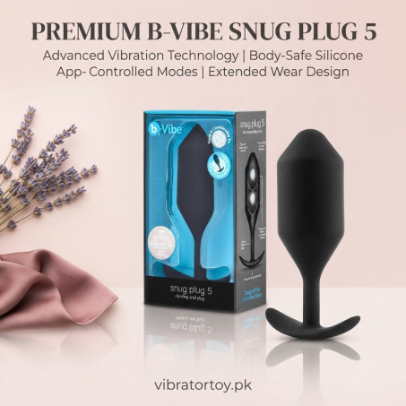 B Vibe Snug Plug 5 Weighted Silicone Plug In Pakistan