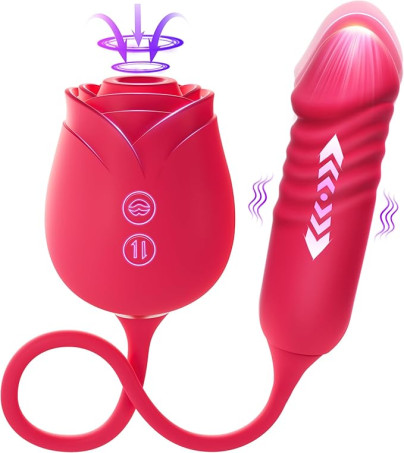 Vibrator Dildo Sex Toys for Women - MOOLIGIRL Rose Sex Toy 