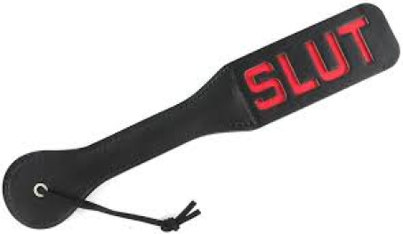 Faux Leather Slut Spanking Paddle for Sex