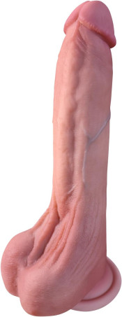 8.6 Inch Long Feels Real Skin Dildo,Soft Dual-Layer Liquid Silicone Perfect Touch Lifelike Penis, Adult Anal Dildo 