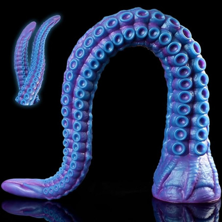 20-Inch Super Long Octopus Tentacle Silicone Dildo with Suction Base