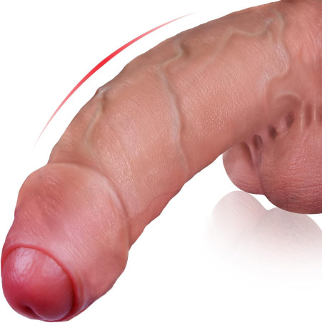 11'' Realistic Uncut Foreskin Big Dildo 