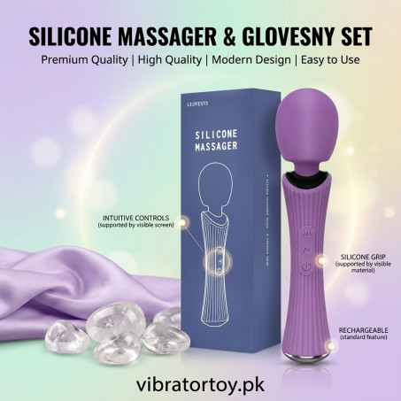 Handheld Wand Massager - Rechargeable Cordless Body Massager with 12 Vibration In Pakistan