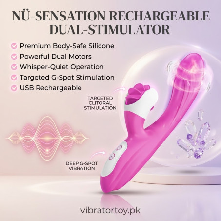 2 in 1 G-Spot Thrusting Vibrator with 9 Modes In Pakistan