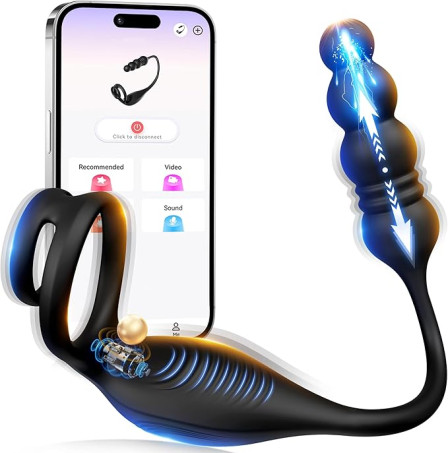 amiahe Male Sex Toys for Men - Thrusting Prostate Massager Adult Toys 