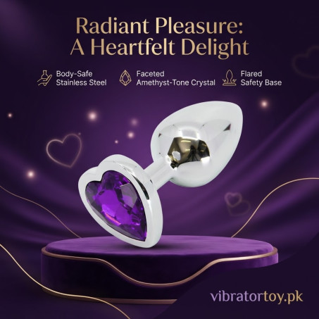Heart Shaped Metal Anal Plug In Pakistan