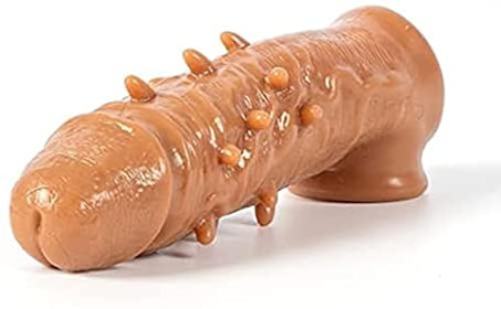 Men Male Enhancement Extension Sleeve Brown