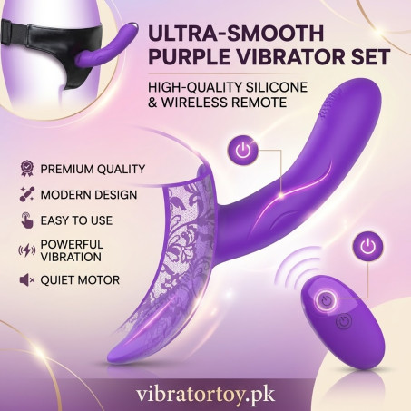 Strap-On Vibrating Dildo, Adjustable Harness Vibrator In Pakistan