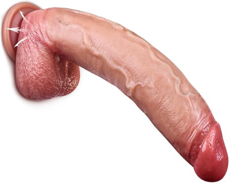 9.1-Inch Realistic Silicone Suction Dildo