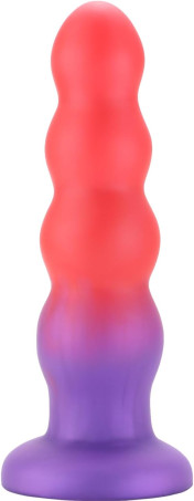 Ergonomically Graduated Beaded Anal Plug with Suction Base